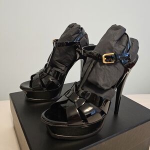 Saint Laurent Tribute Patent Sandals